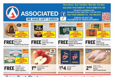 Associated Supermarkets (Carle Place Area, NY) Weekly Ad October 9 - 15, 2026