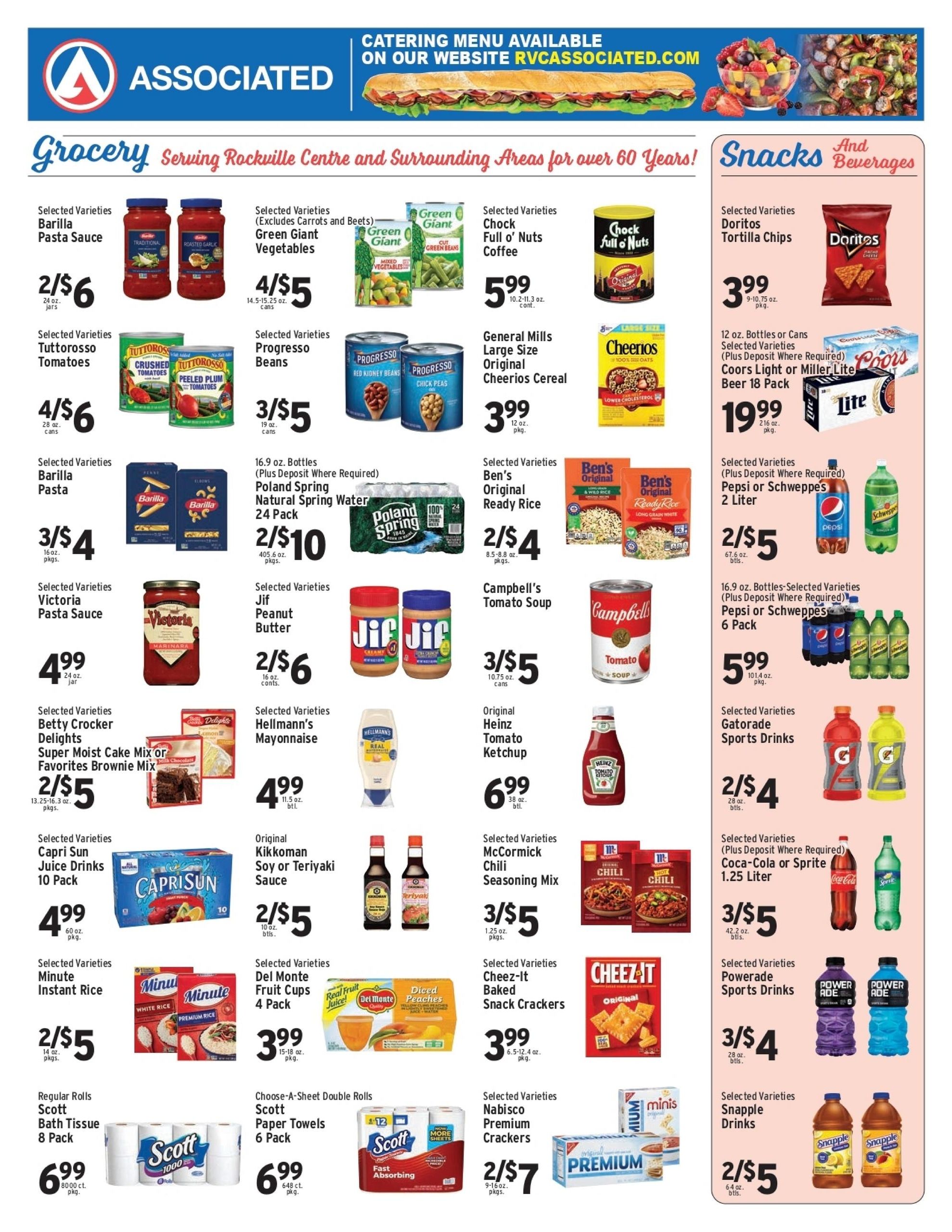 Associated Supermarkets (Carle Place Area, NY) Weekly Ad October 9 - 15, 2026