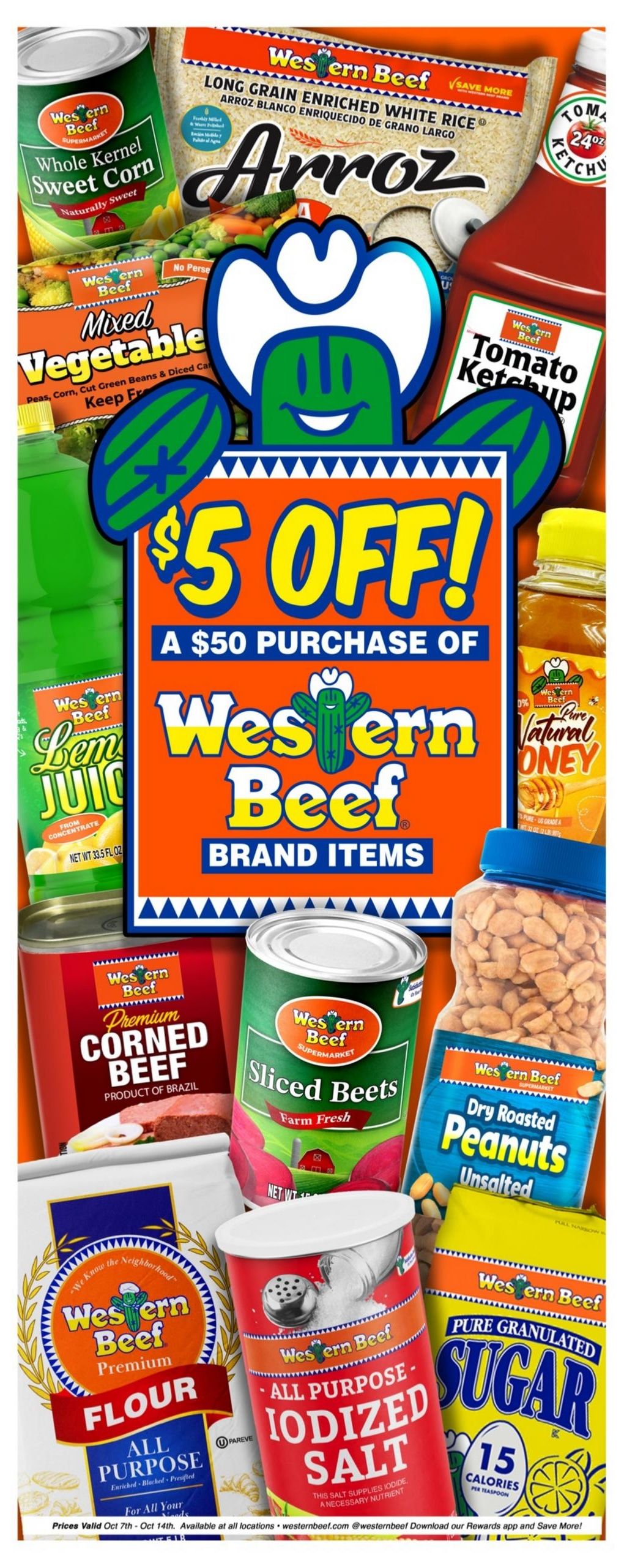 Western Beef (Elizabeth Area, NJ) Weekly Ad October 8 - 14, 2026