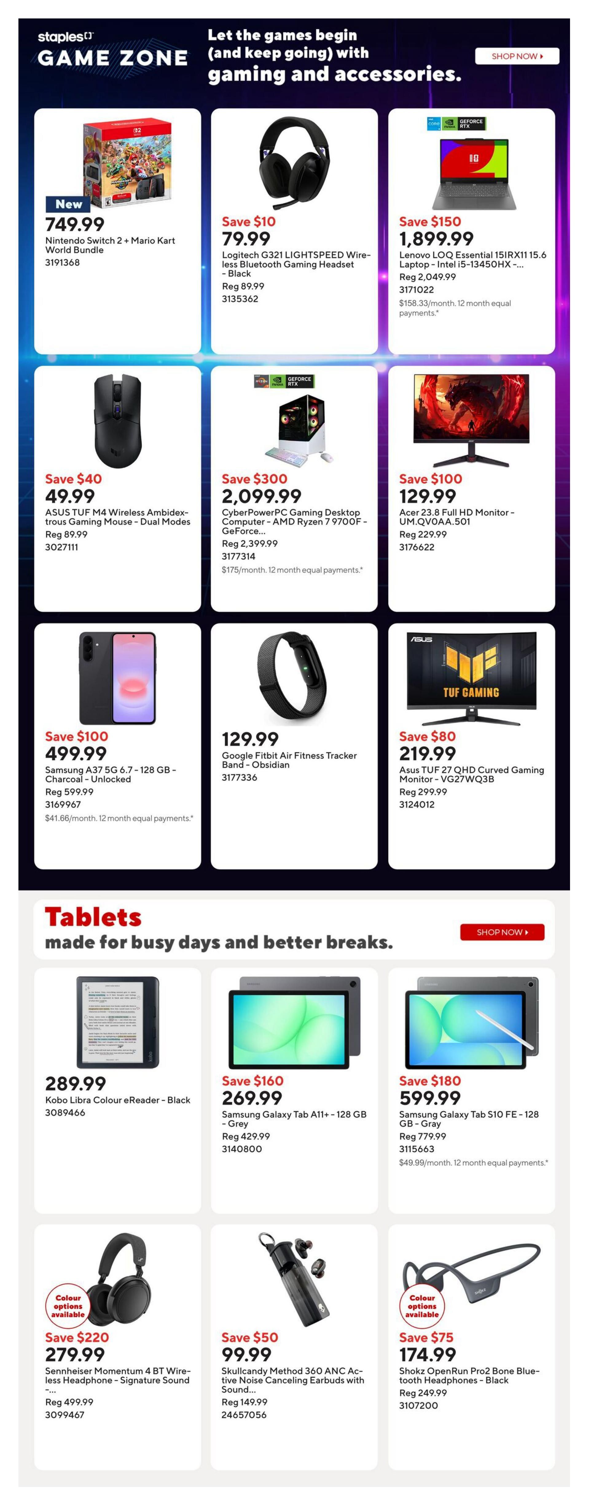 Staples Flyer October 9 to 15