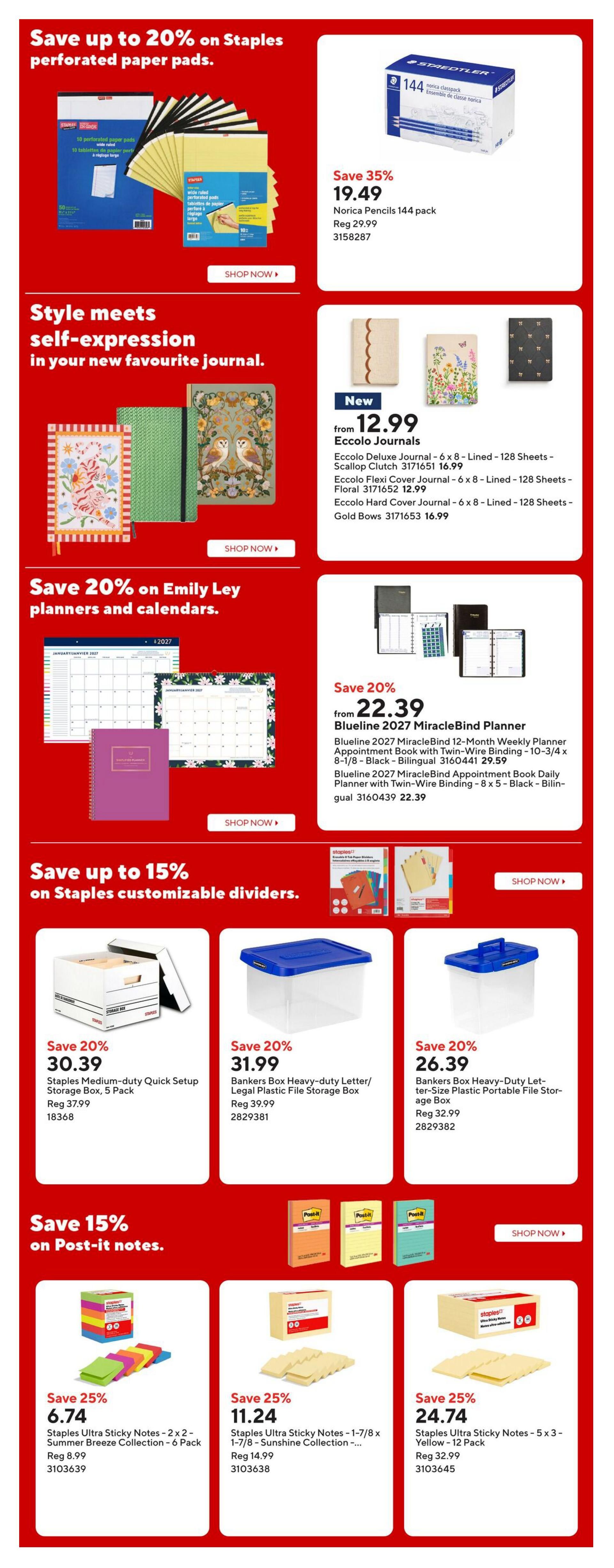 Staples Flyer October 9 to 15