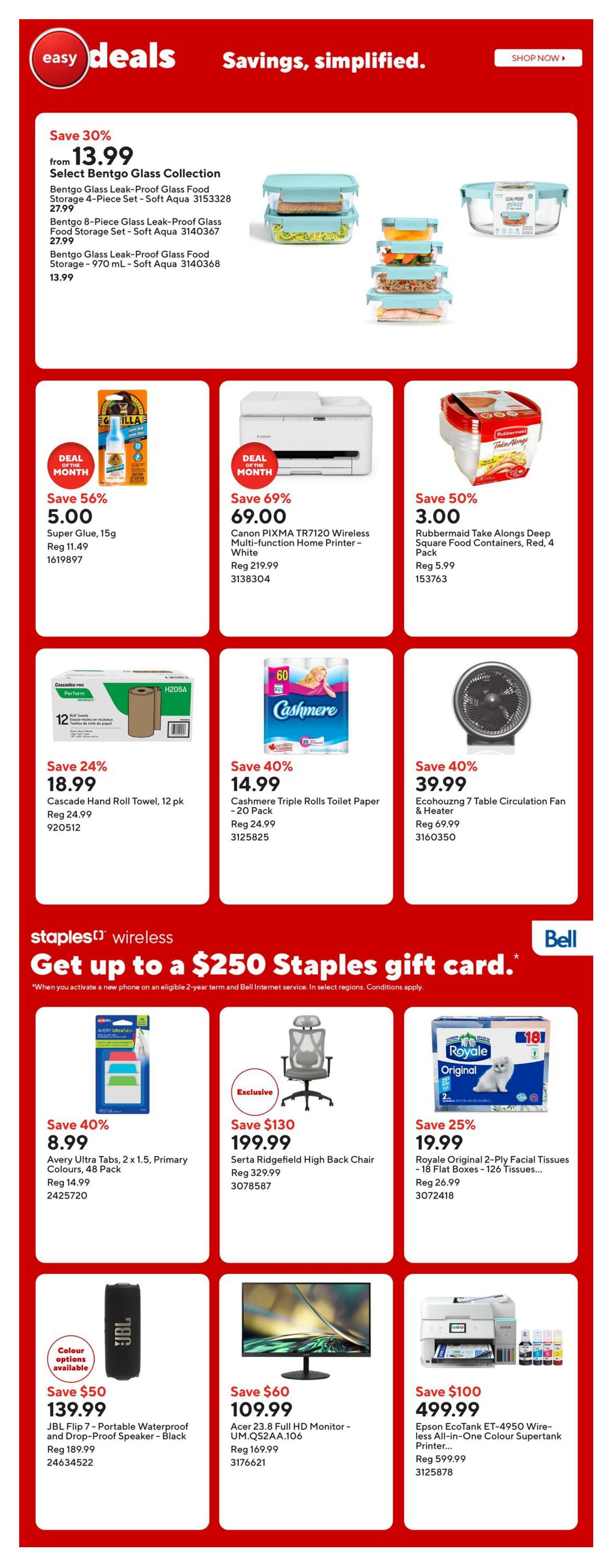 Staples Flyer October 9 to 15