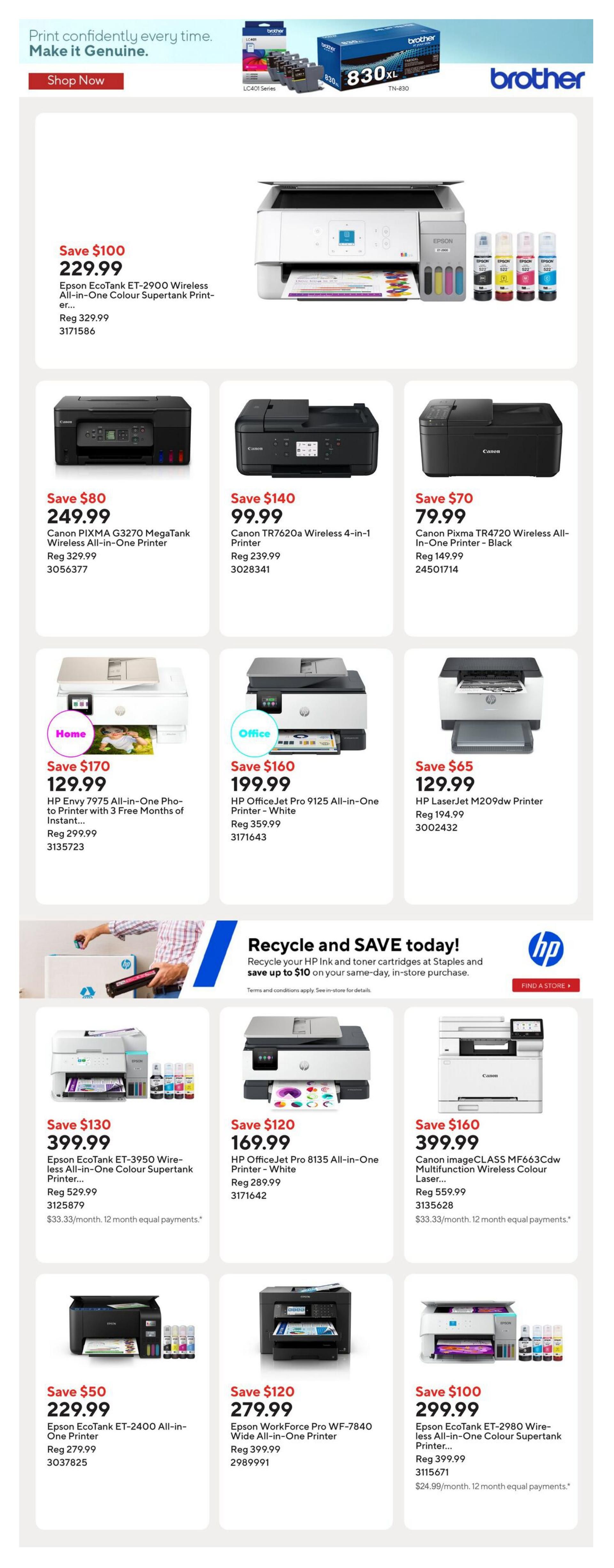 Staples Flyer October 9 to 15