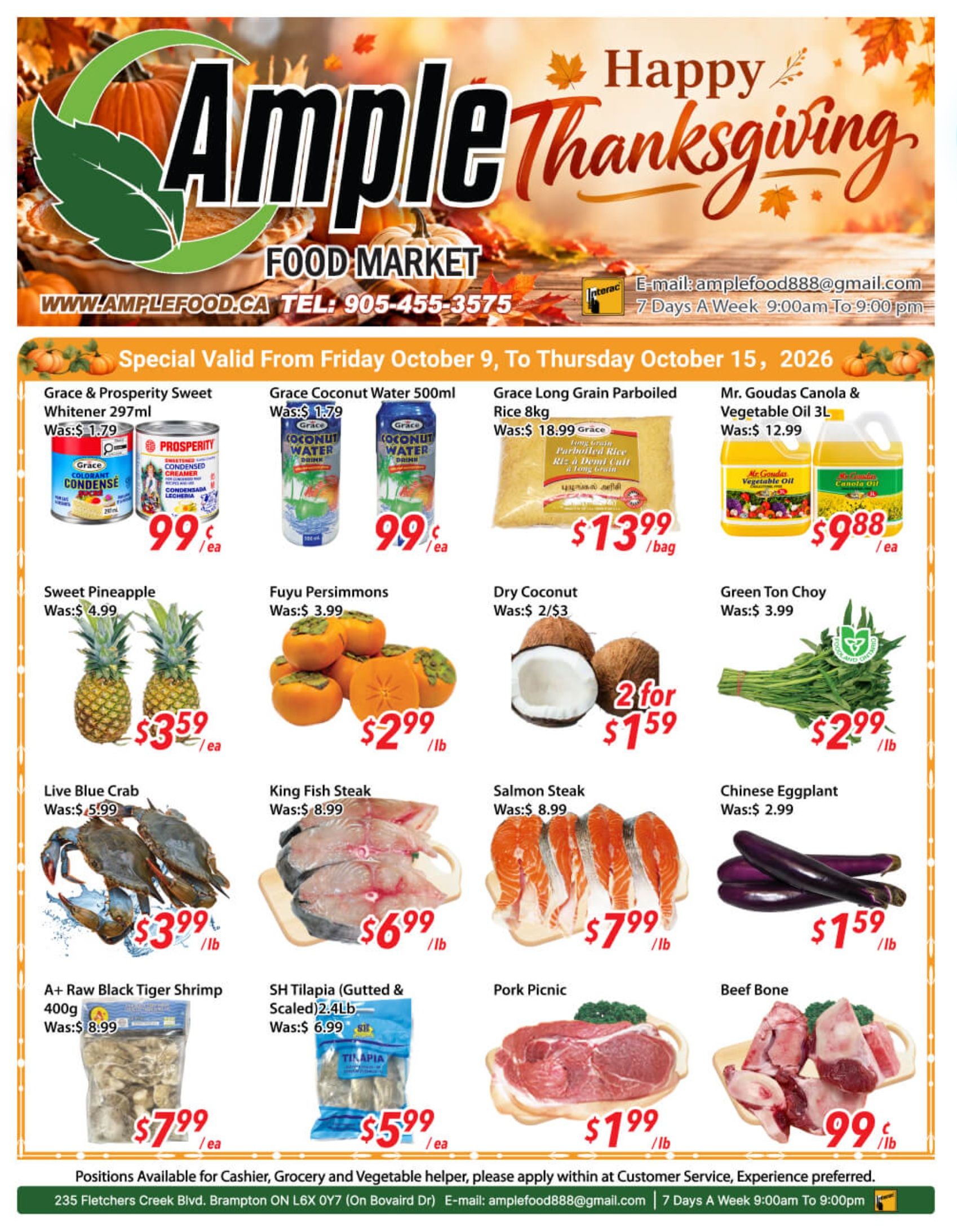 Ample Food Market (Brampton) Flyer October 9 to 15