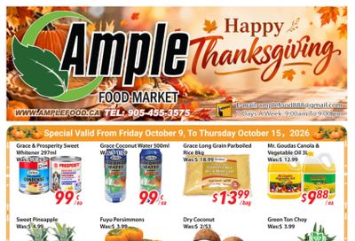 Ample Food Market (Brampton) Flyer October 9 to 15