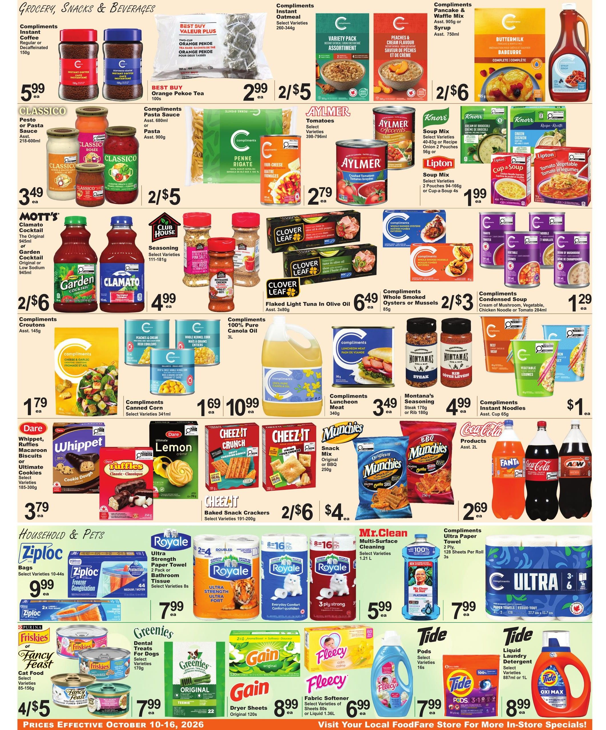 Food Fare Flyer October 10 to 16