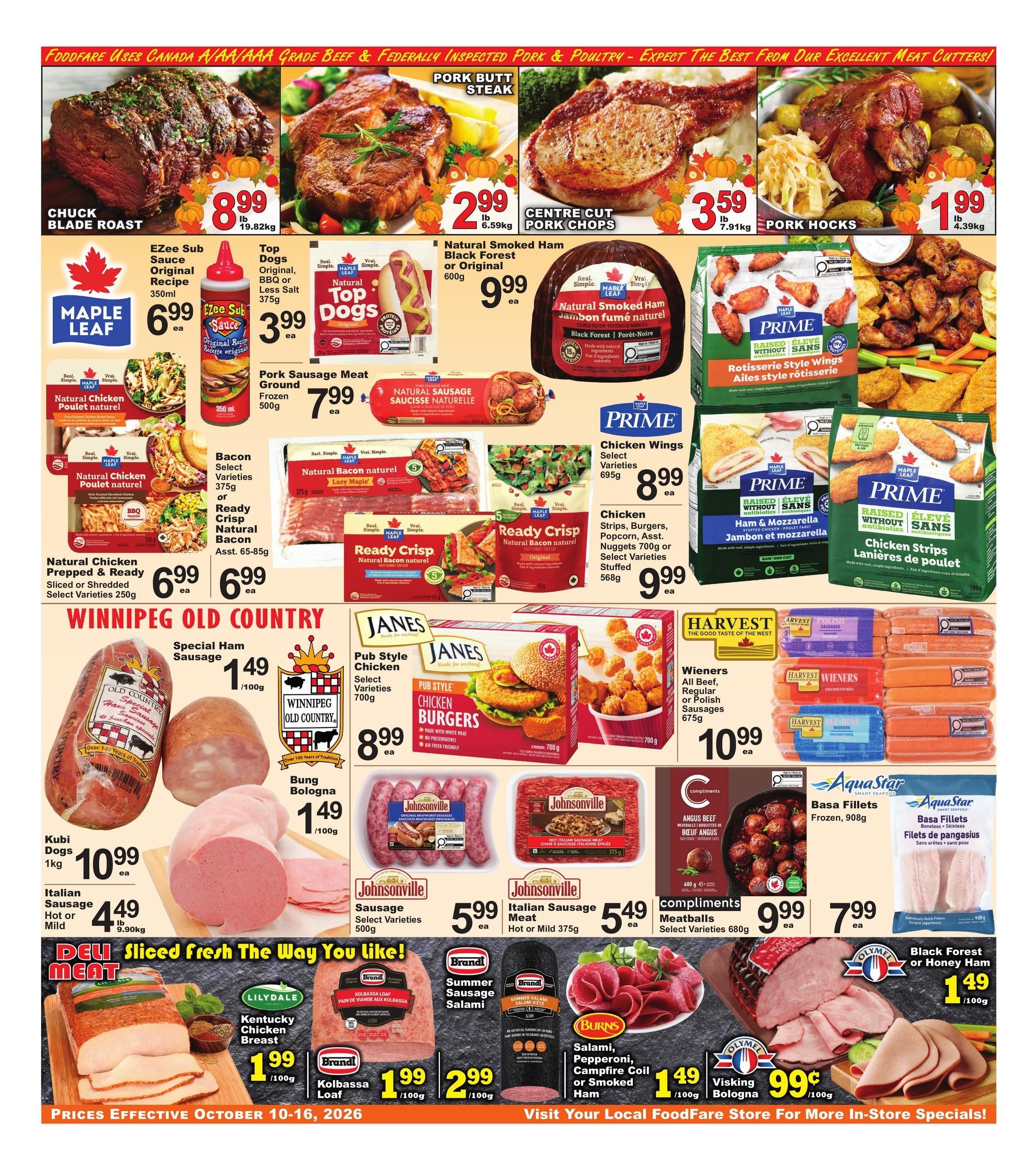 Food Fare Flyer October 10 to 16