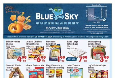 Blue Sky Supermarket (Pickering) Flyer October 9 to 15