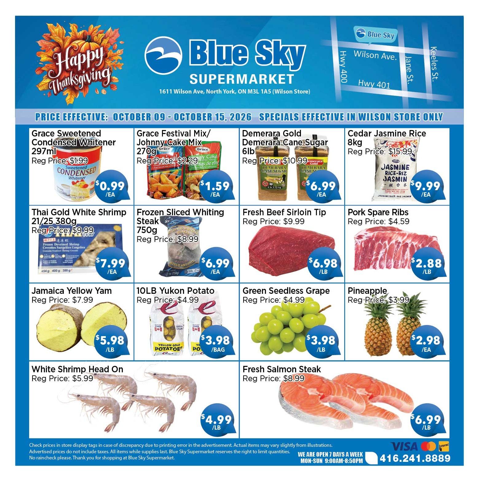 Blue Sky Supermarket (North York) Flyer October 9 to 15