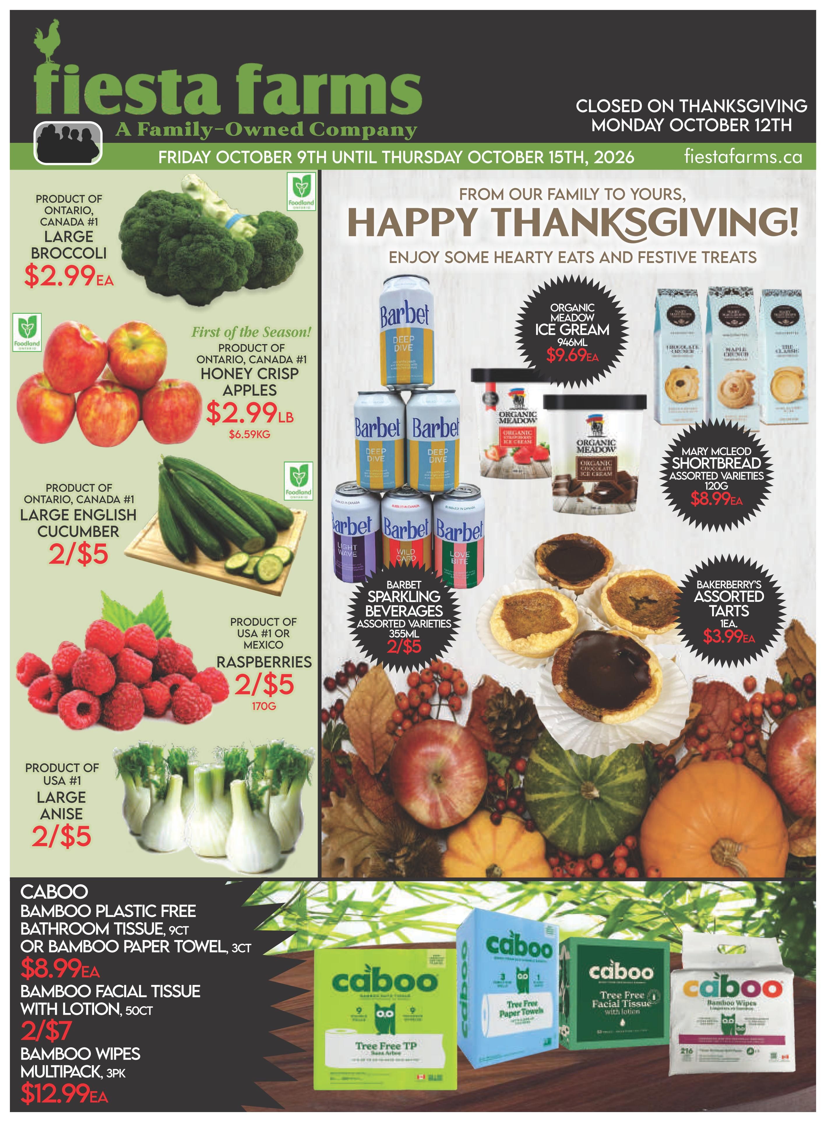 Fiesta Farms Flyer October 9 to 15