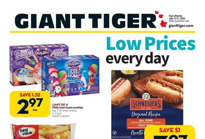 Giant Tiger (West) Flyer July 15 to 21