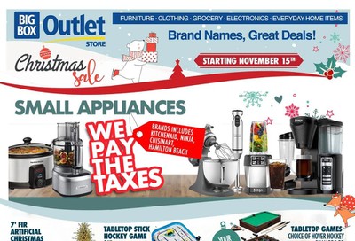 Big Box Outlet Store Flyer November 15 to 21