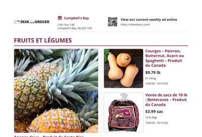 Mike Dean Local Grocer Flyer October 8 to 15