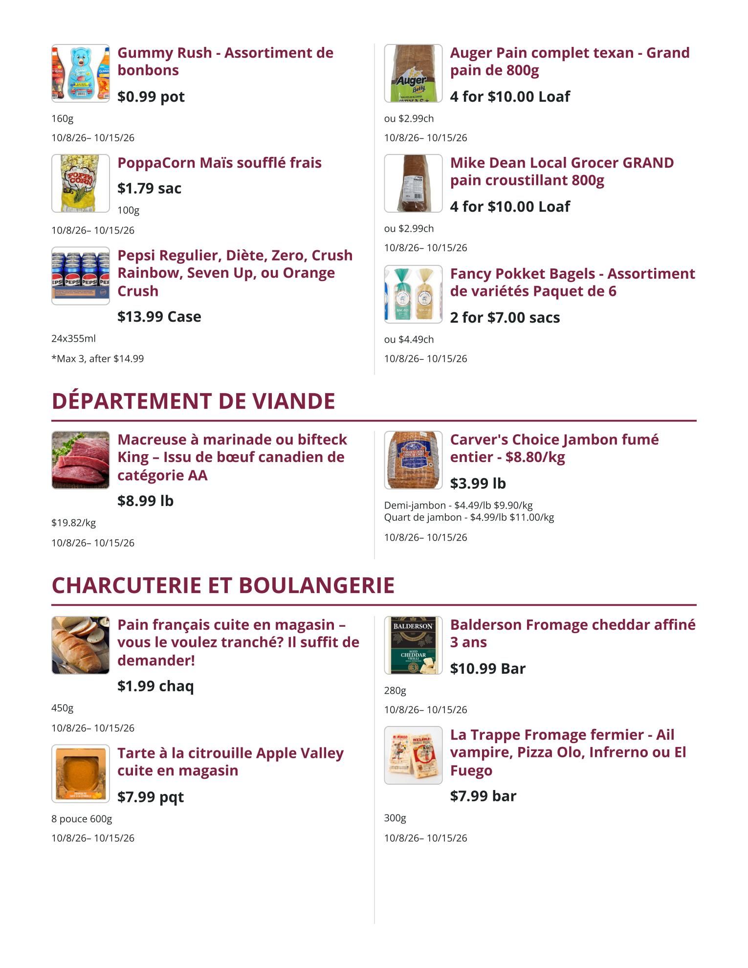 Mike Dean Local Grocer Flyer October 8 to 15