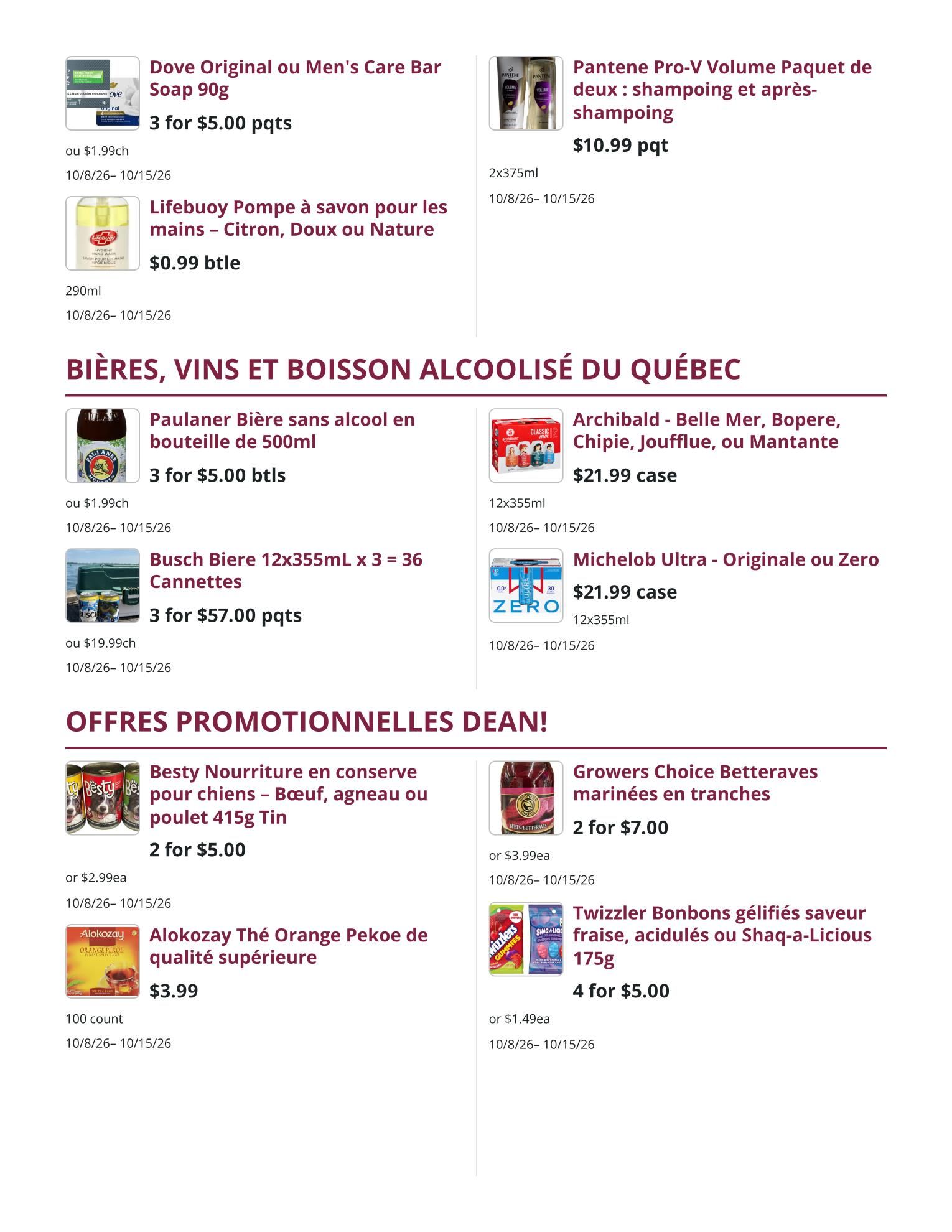 Mike Dean Local Grocer Flyer October 8 to 15