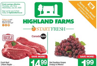 Highland Farms Flyer July 16 to 22