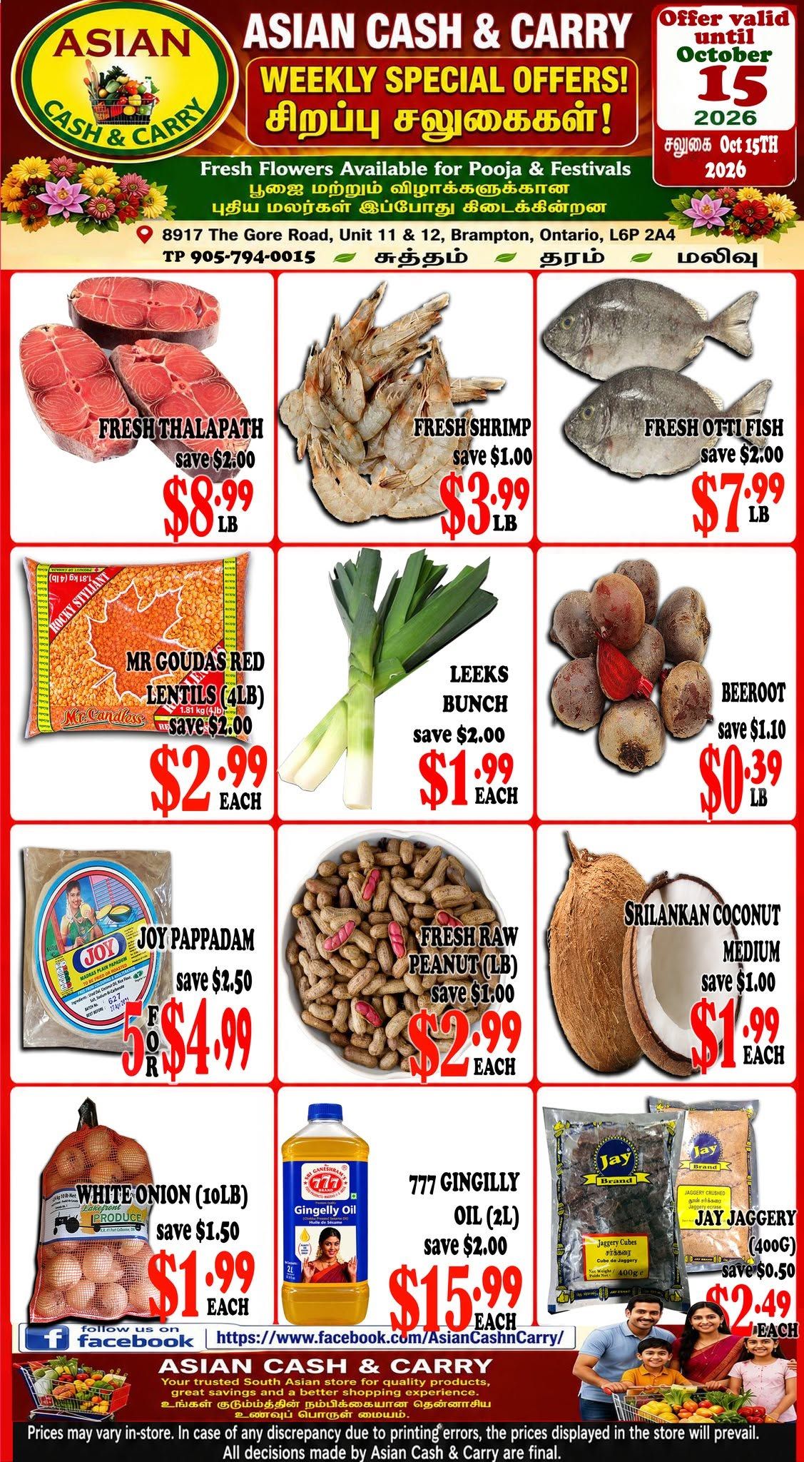 Asian Cash & Carry Flyer October 9 to 15