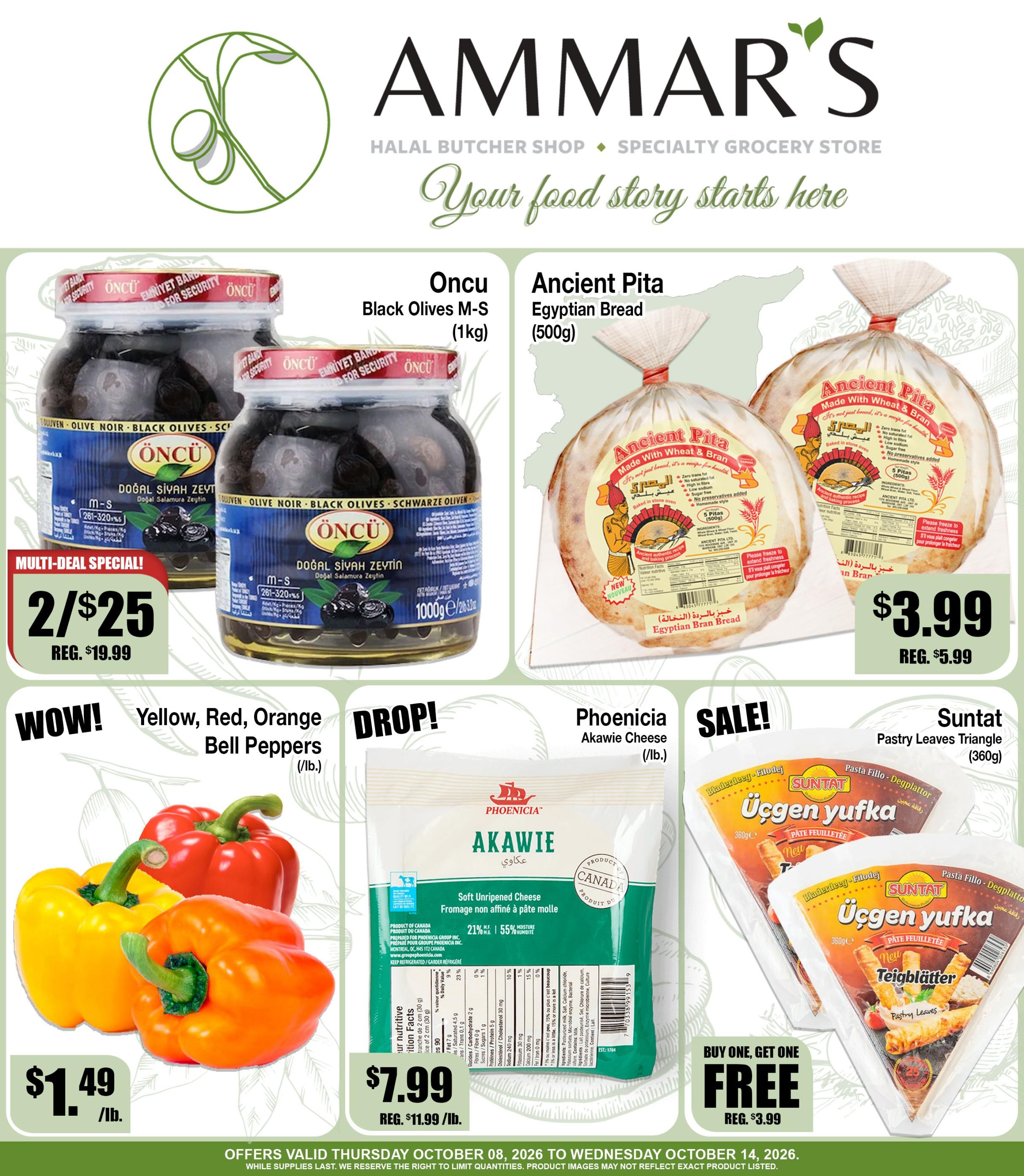 Ammar's Halal Meats Flyer October 8 to 14