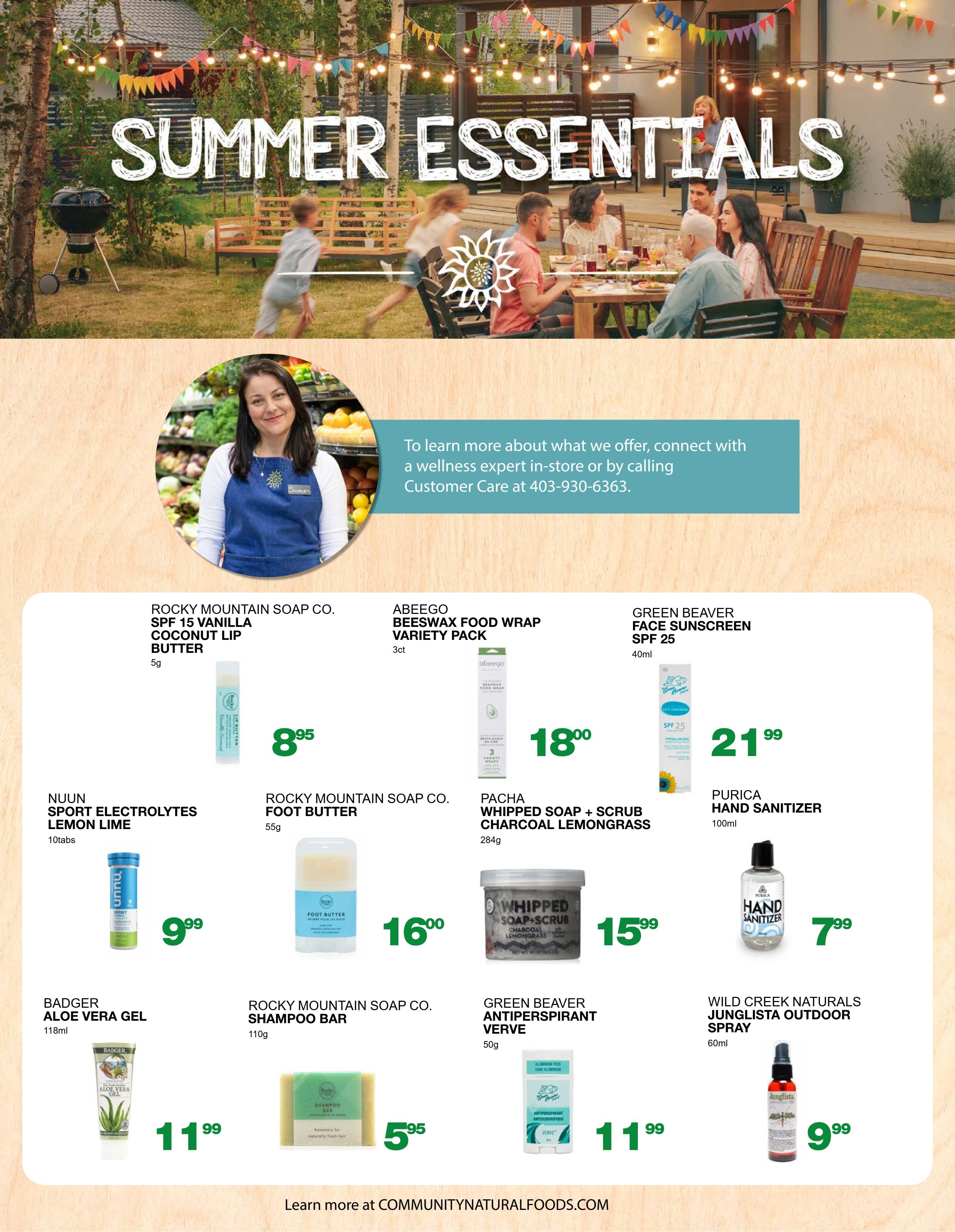 Community Natural Foods Flyer July 15 to 21