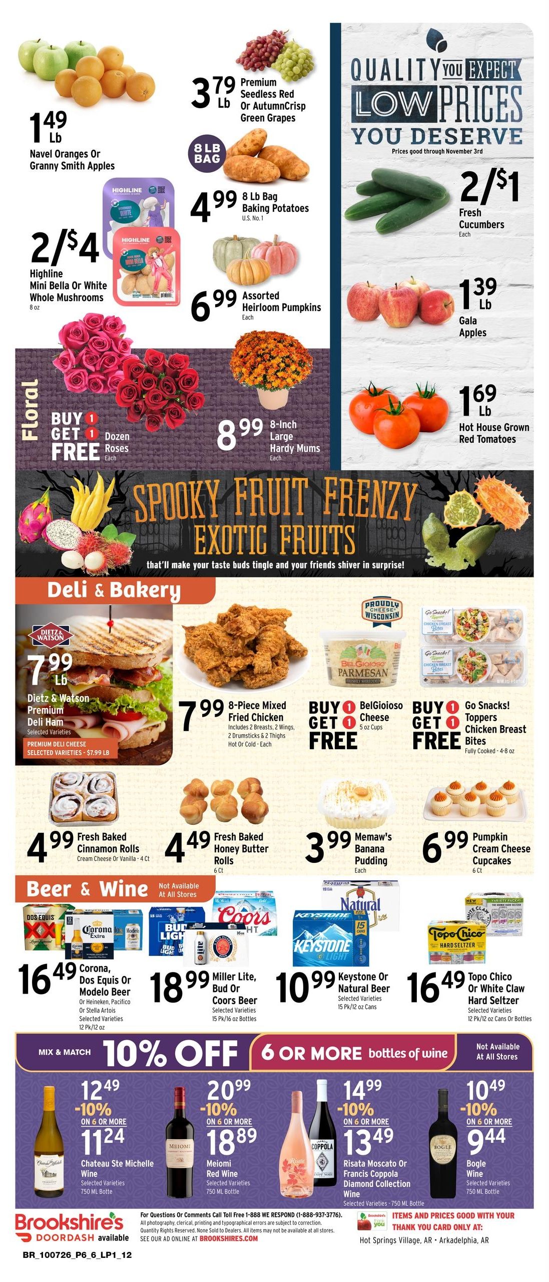 Brookshire's (Curtis Area, AR) Weekly Ad October 7 - 13, 2026