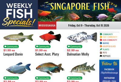 Big Al's (Mississauga) Weekly Specials October 9 to 15