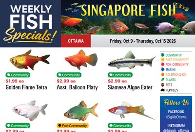 Big Al's (Ottawa) Weekly Specials October 9 to 15