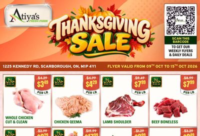 Atiya's Fresh Farm Flyer October 9 to 15