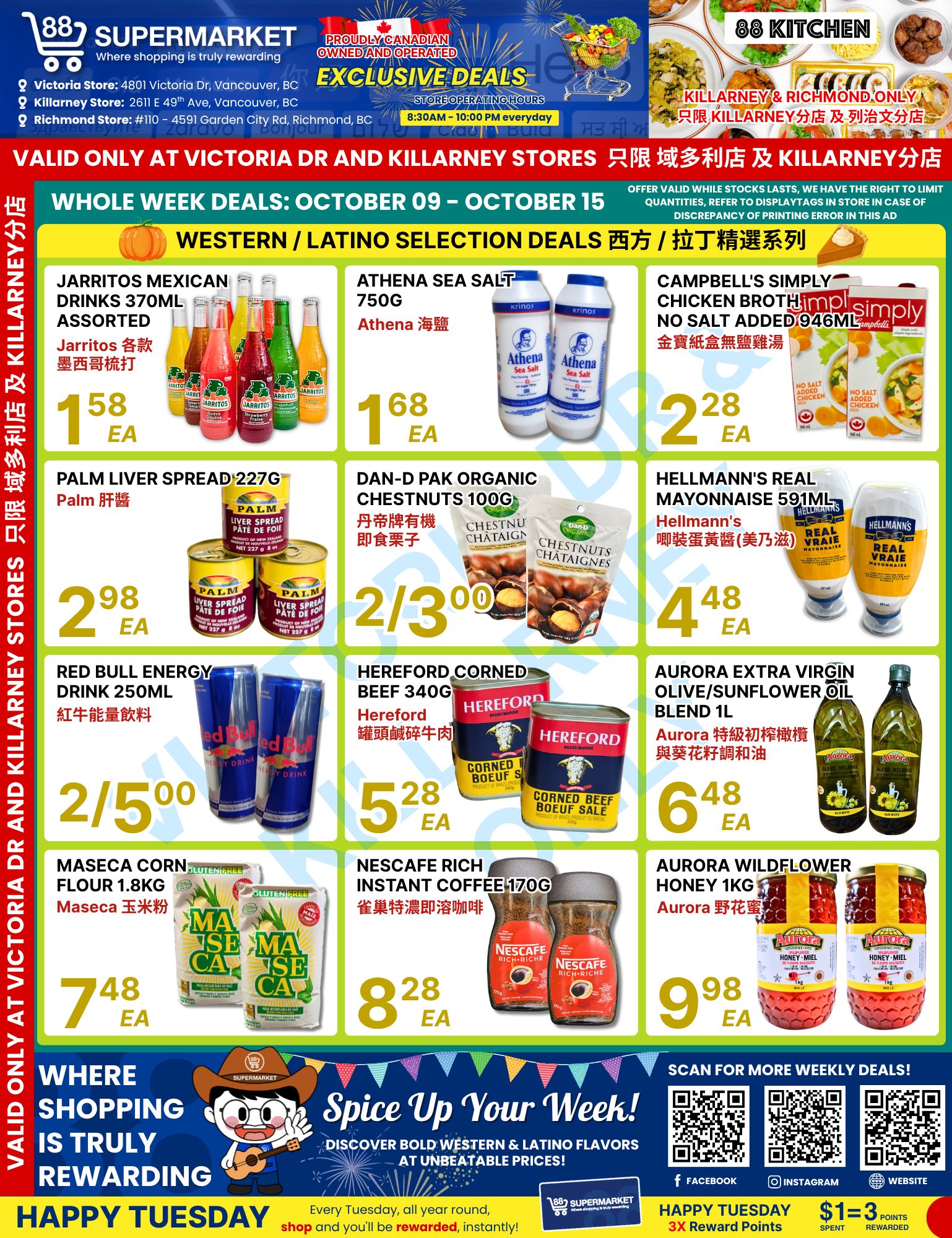 88 Supermarket Flyer October 9 to 15