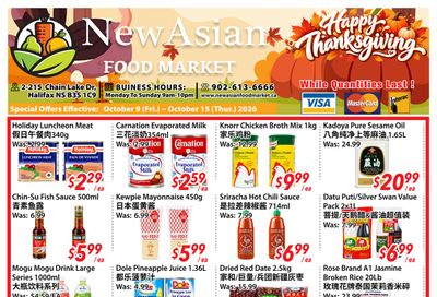 New Asian Food Market Flyer October 9 to 15