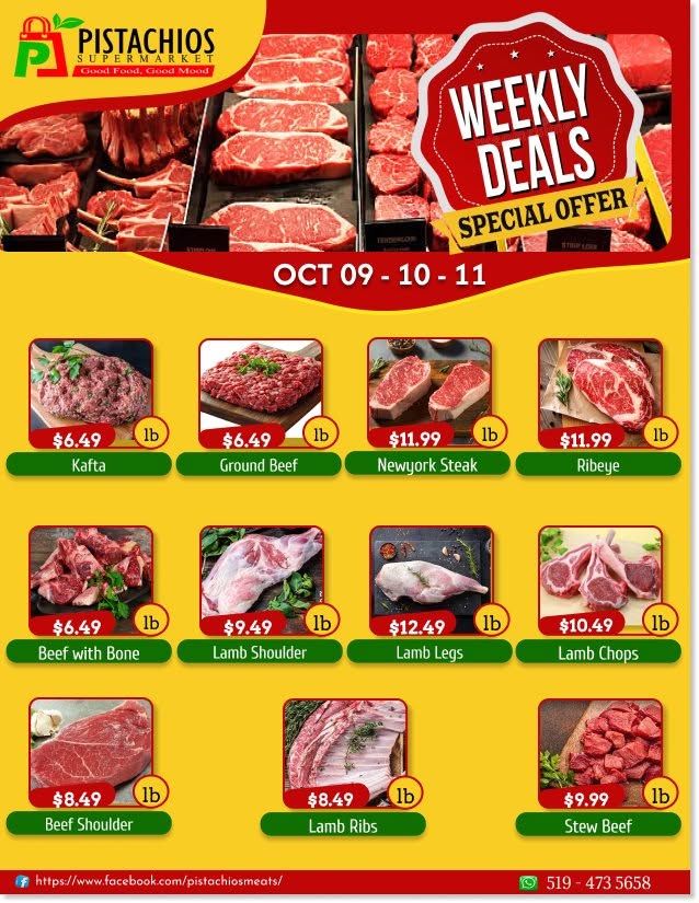Pistachios Supermarket Flyer October 9 to 14