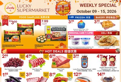 Lucky Supermarket (Edmonton) Flyer October 9 to 15