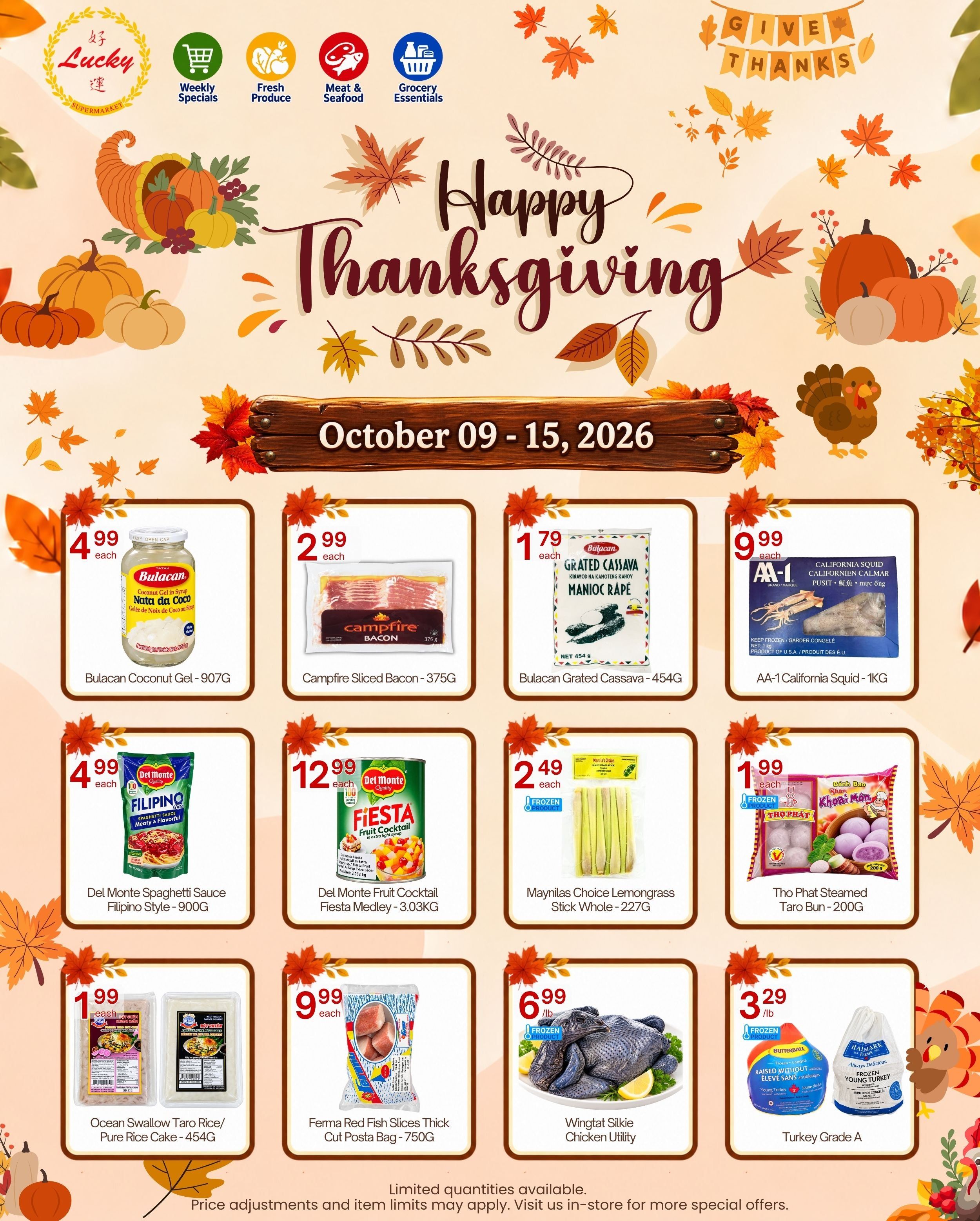 Lucky Supermarket (Winnipeg) Flyer October 9 to 15