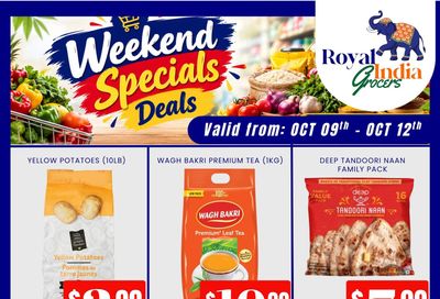 Royal India Grocers Flyer October 9 to 15