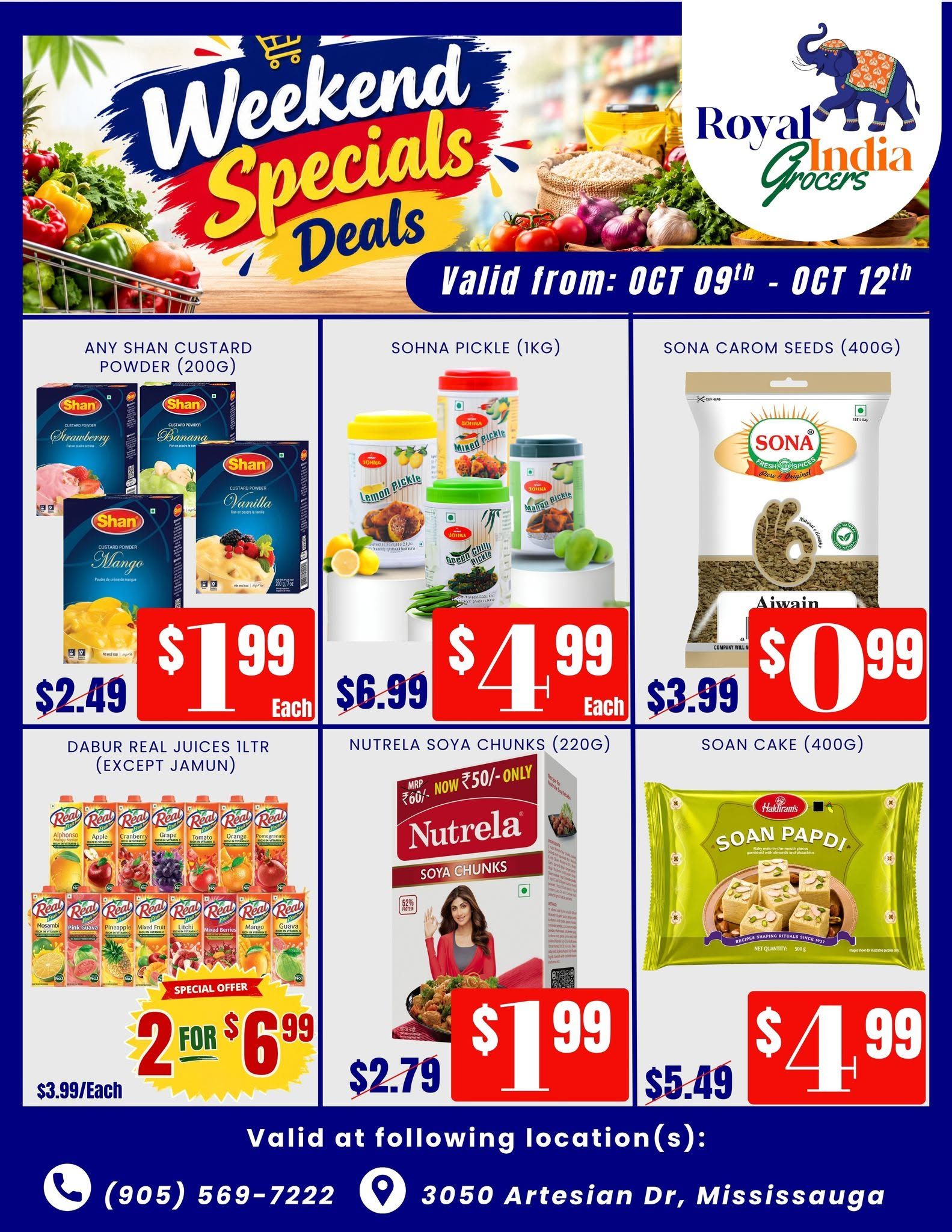 Royal India Grocers Flyer October 9 to 15