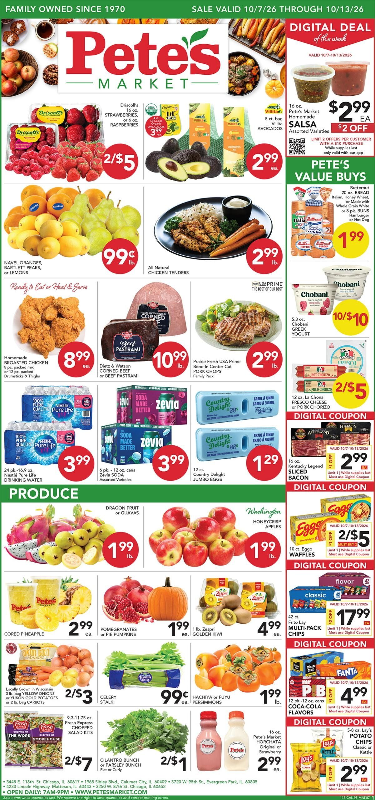 Pete's Fresh Market (Hammond Area, IN) Weekly Ad October 7 - 13, 2026