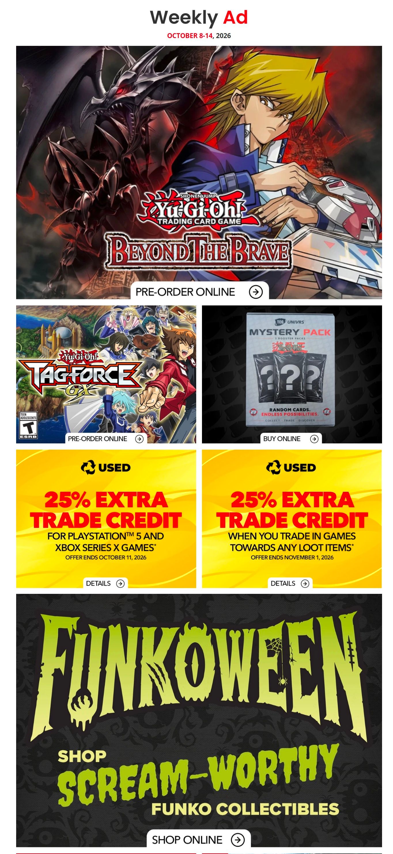 EB Games Flyer October 8 to 14