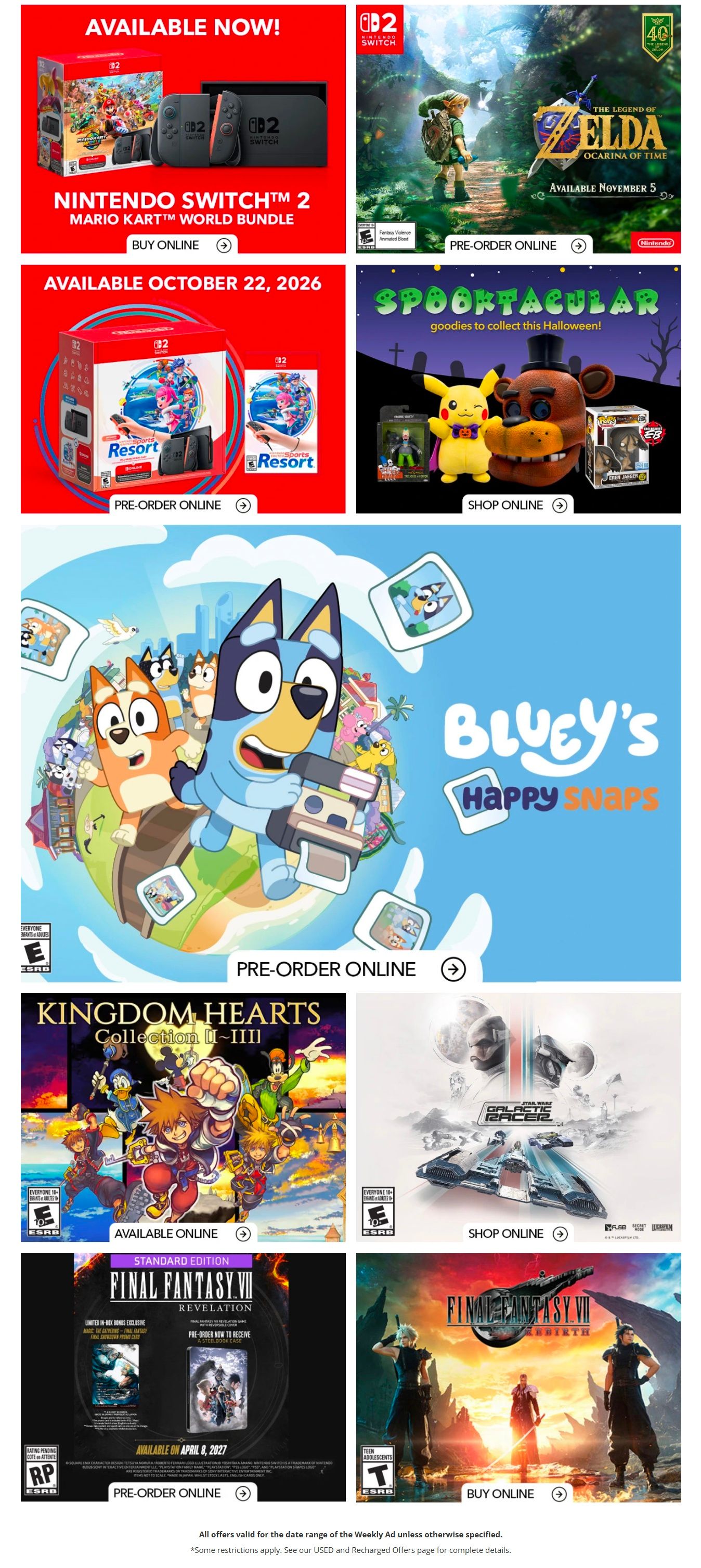EB Games Flyer October 8 to 14