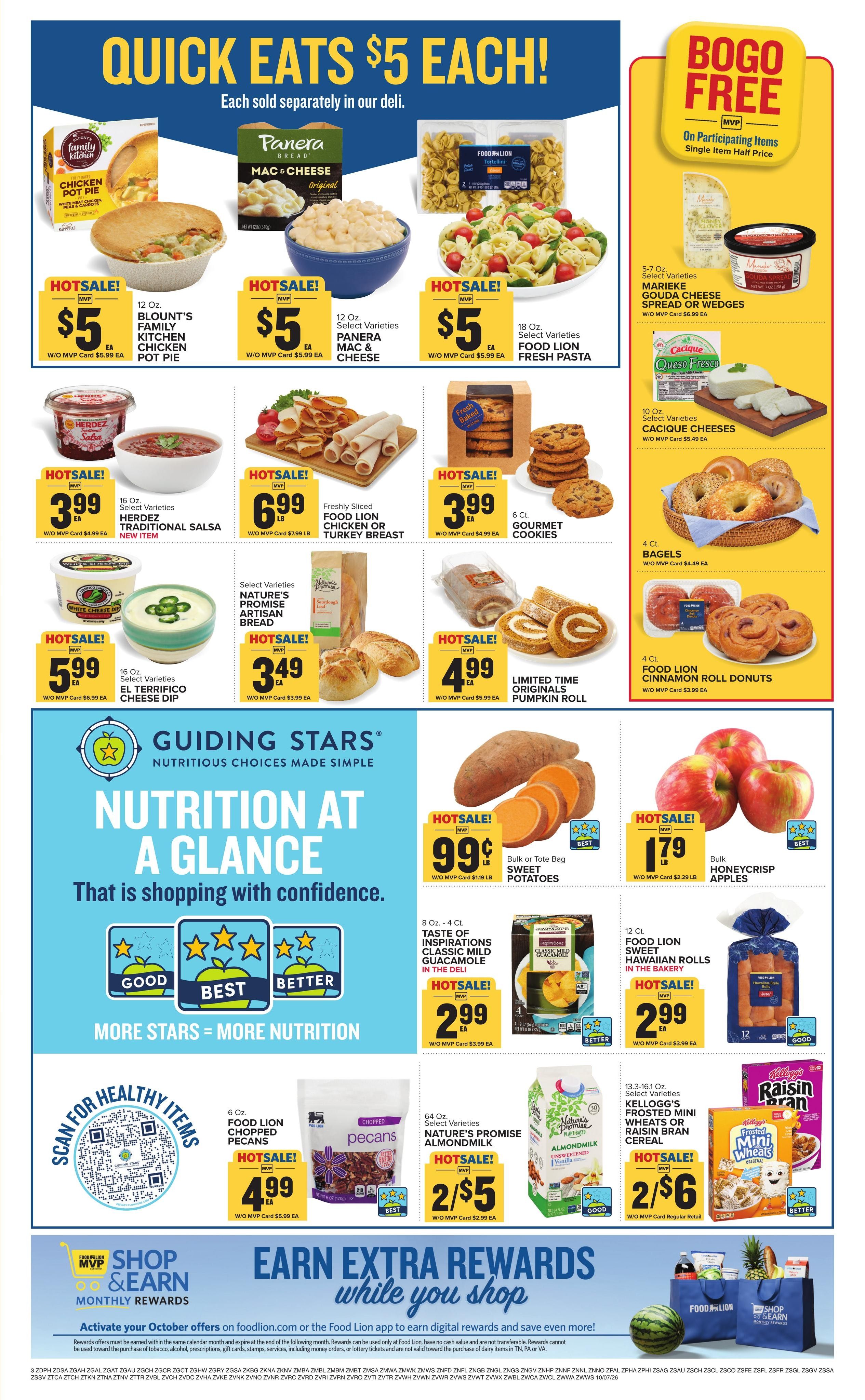 Food Lion (Eckman Area, WV) Weekly Ad October 7 - 13, 2026