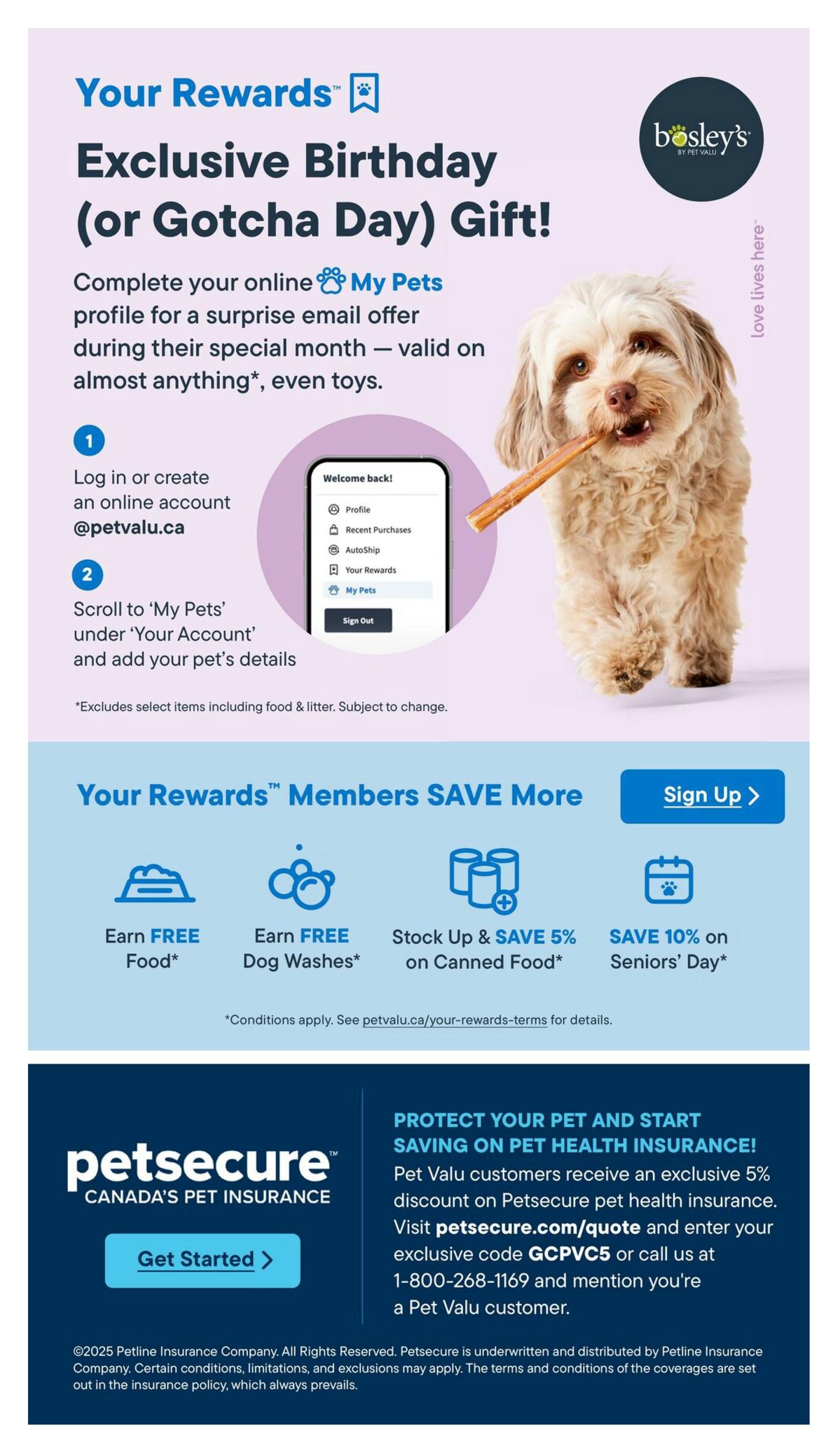 Bosley's by PetValu Monthly LookBook October 1 to 31