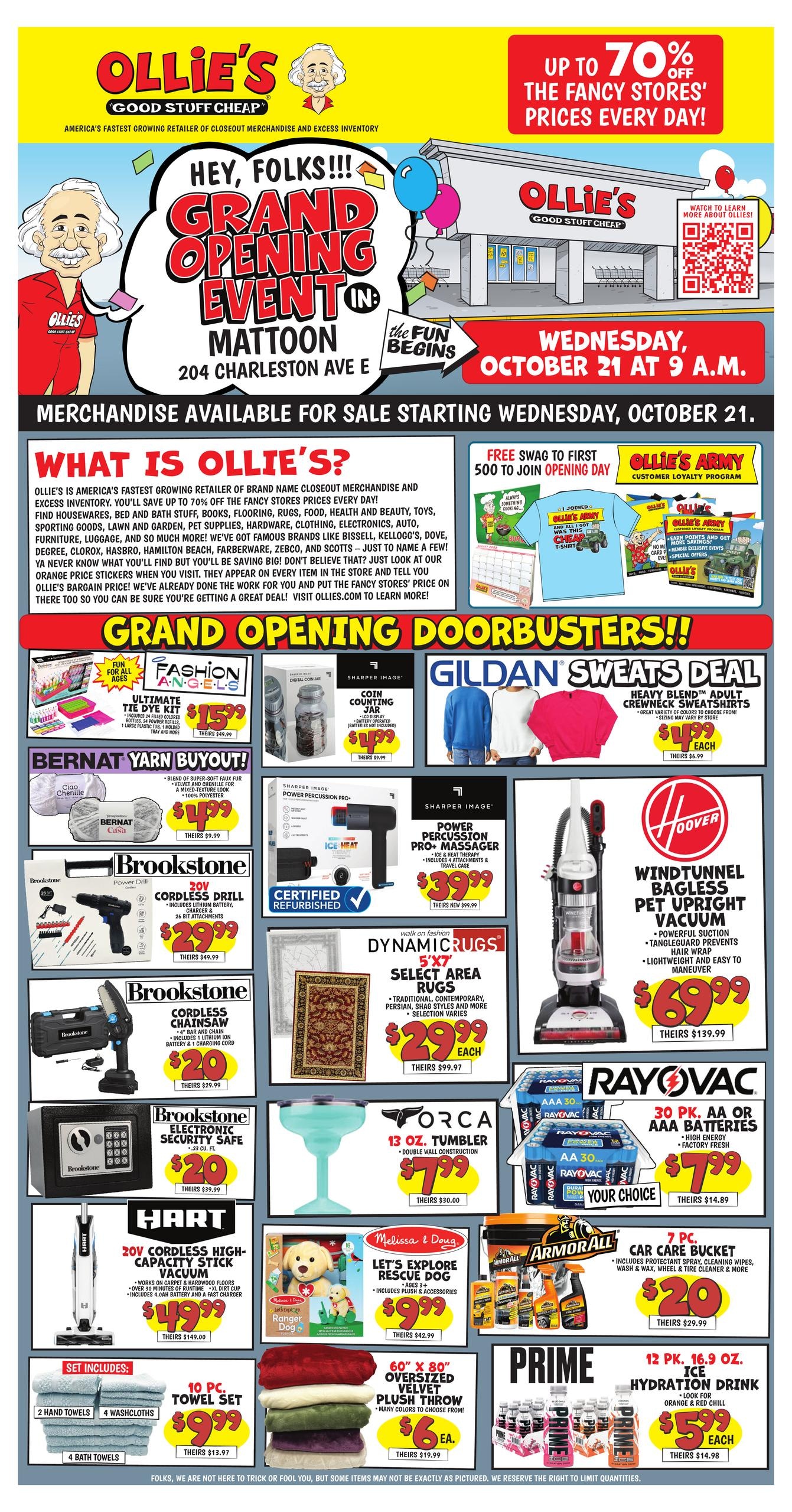 Ollie's Bargain Outlet (Effingham Area, IL) Weekly Ad October 21 - November 9, 2026