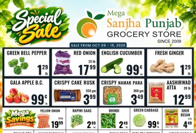 Sanjha Punjab Grocery Store Flyer October 9 to 15