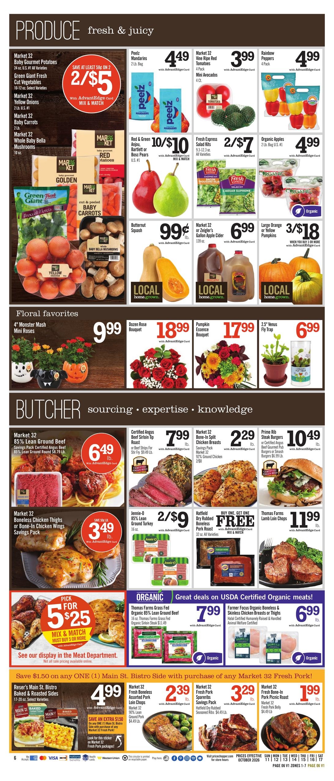 Price Chopper (Kirkwood-Syracuse Area, NY) Weekly Ad October 11 - 17, 2026