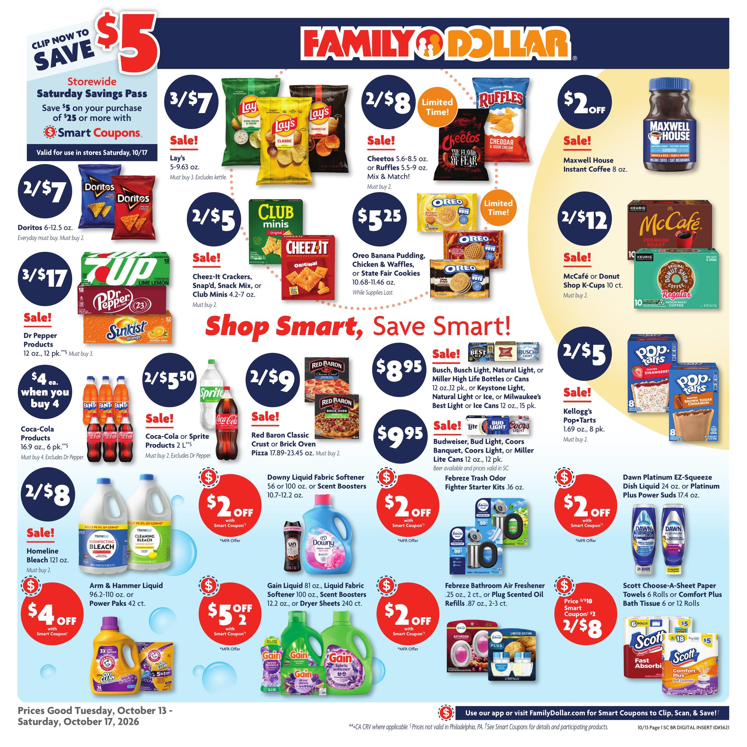 Family Dollar Weekly Ad October 13 - 17, 2026