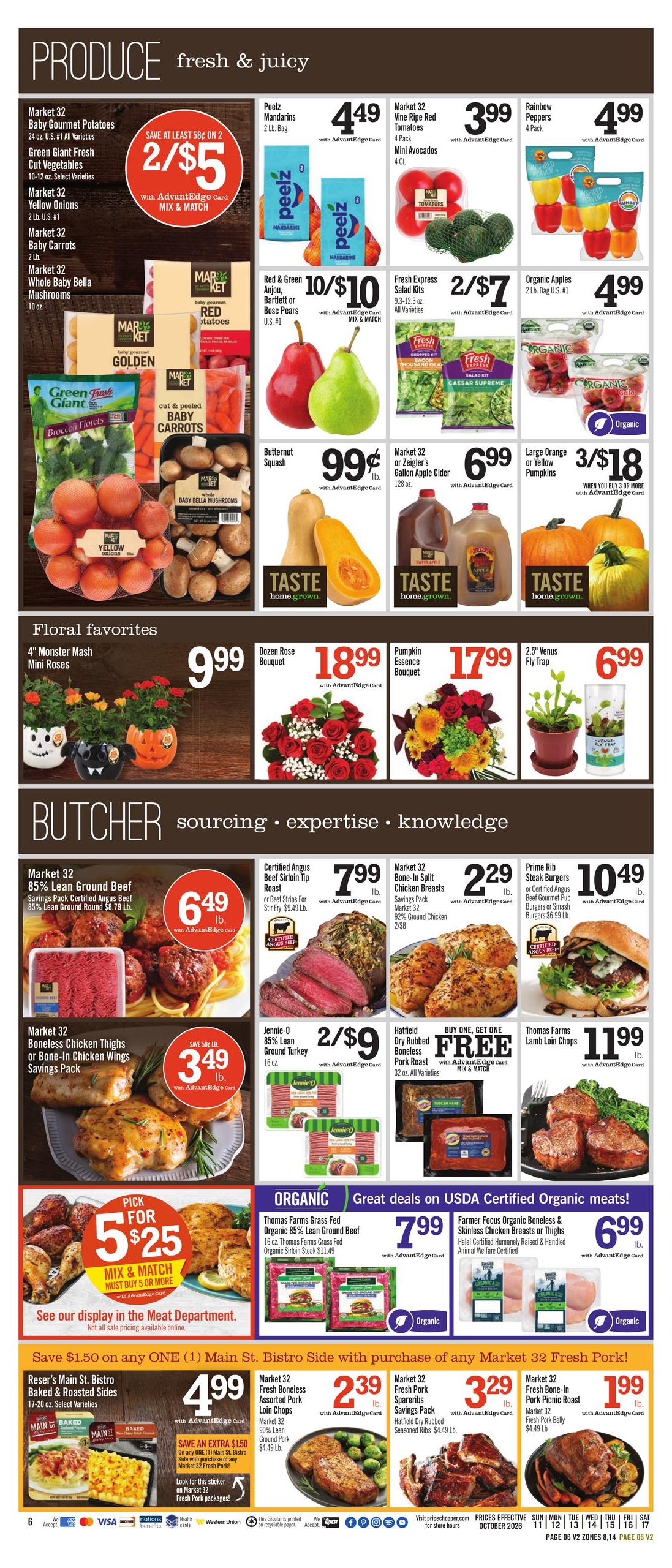 Price Chopper (Monticello Area, NY) Weekly Ad October 11 - 17, 2026