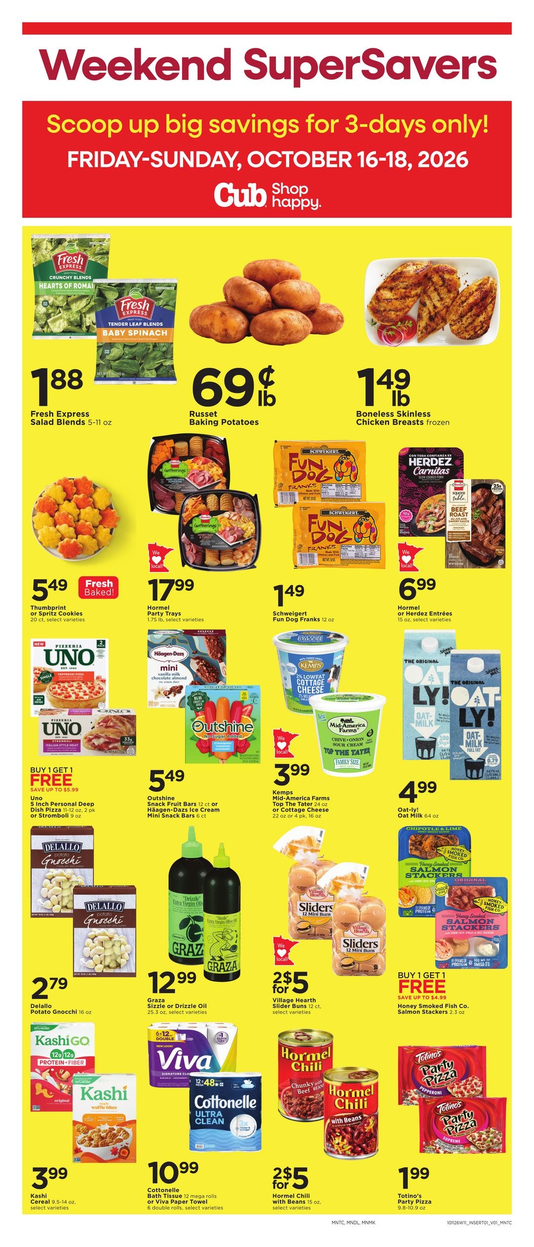 Cub Foods (Knife River Area, MN) Weekly Savings Weekly Ad October 11 - 17, 2026