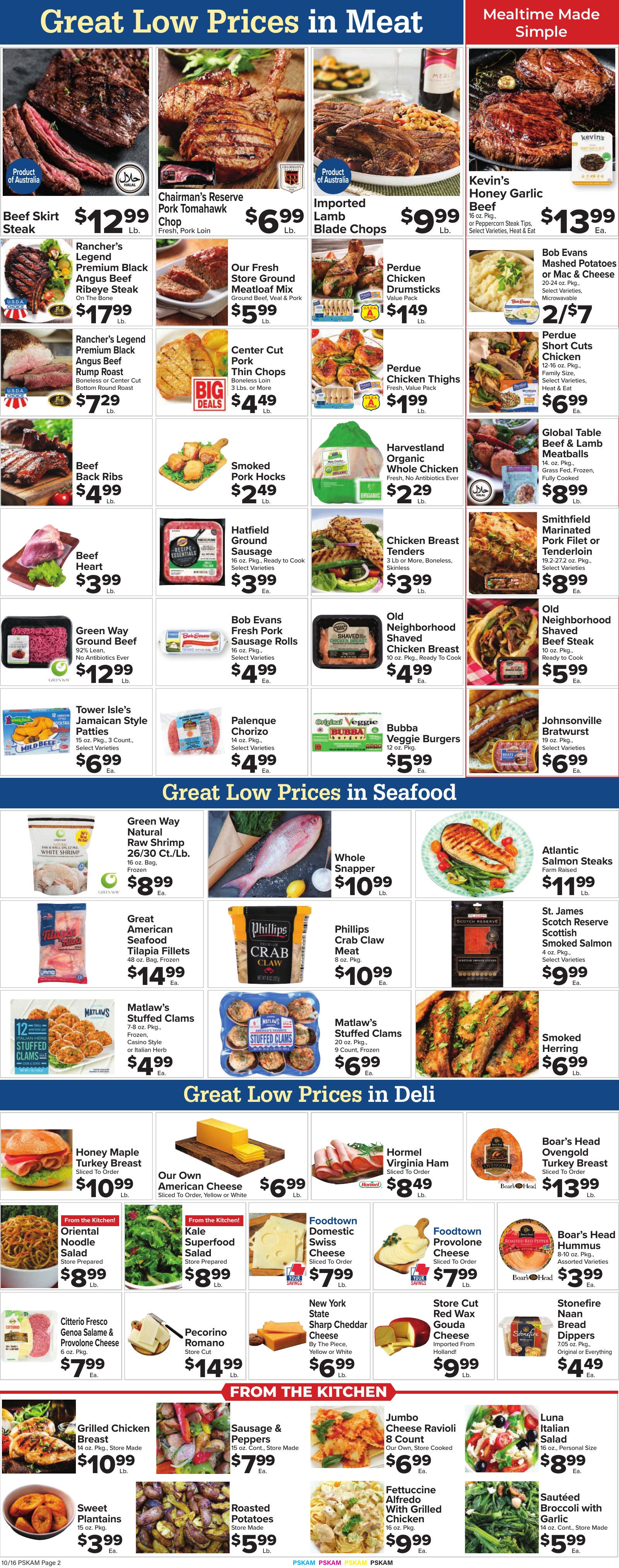 Foodtown Weekly Ad October 16 - 22, 2026