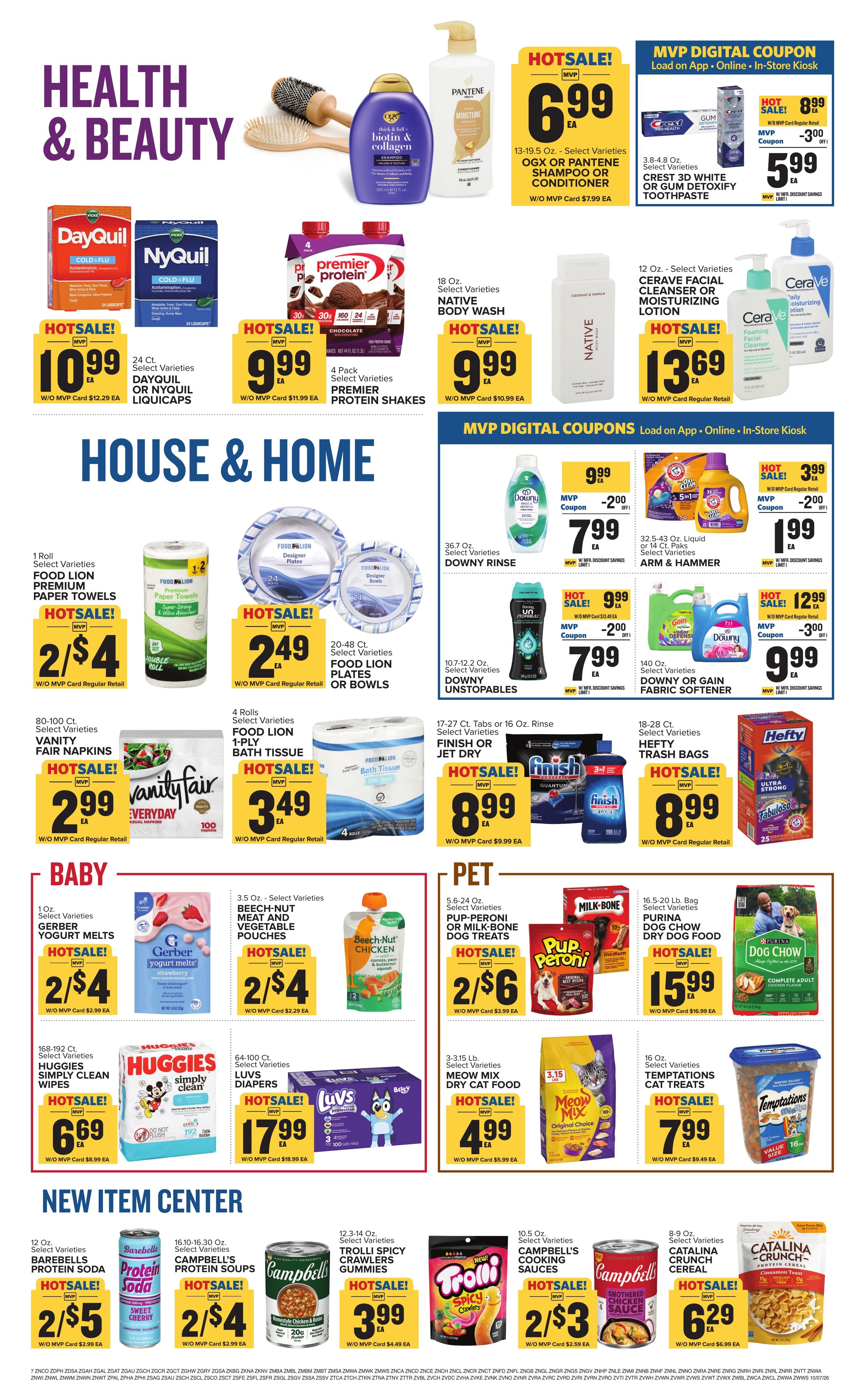 Food Lion (Tuxedo Area, NC) Weekly Ad October 7 - 13, 2026