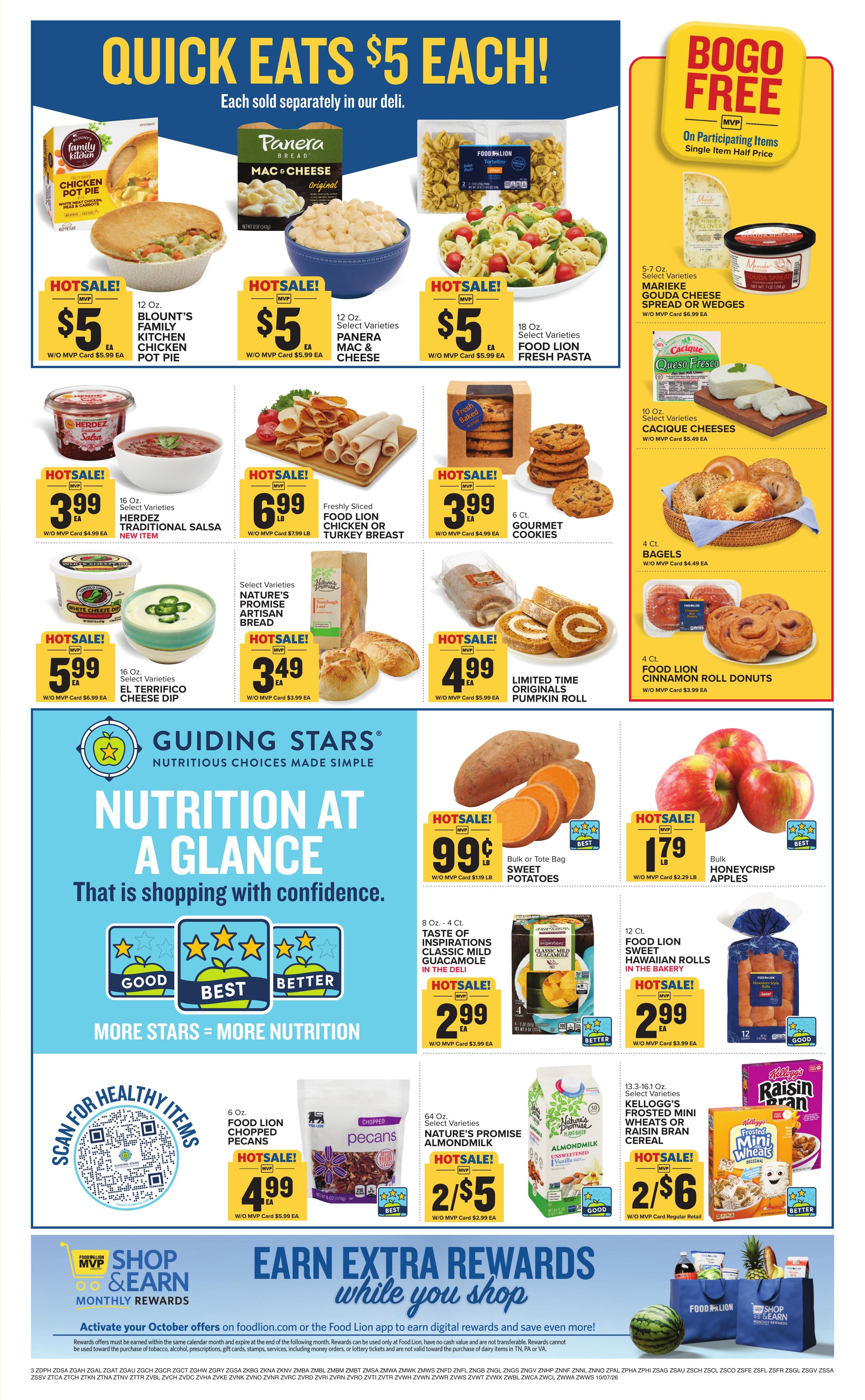 Food Lion (Tuxedo Area, NC) Weekly Ad October 7 - 13, 2026