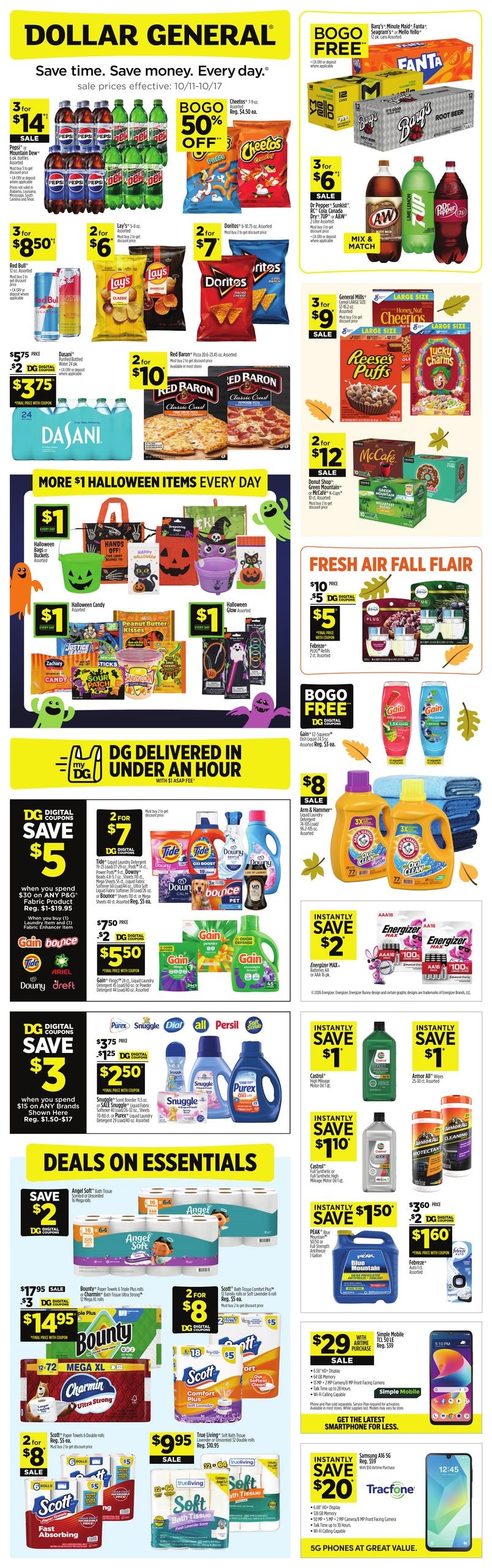 Dollar General (Beechgrove Area, TN) Weekly Ad October 11 - 17, 2026