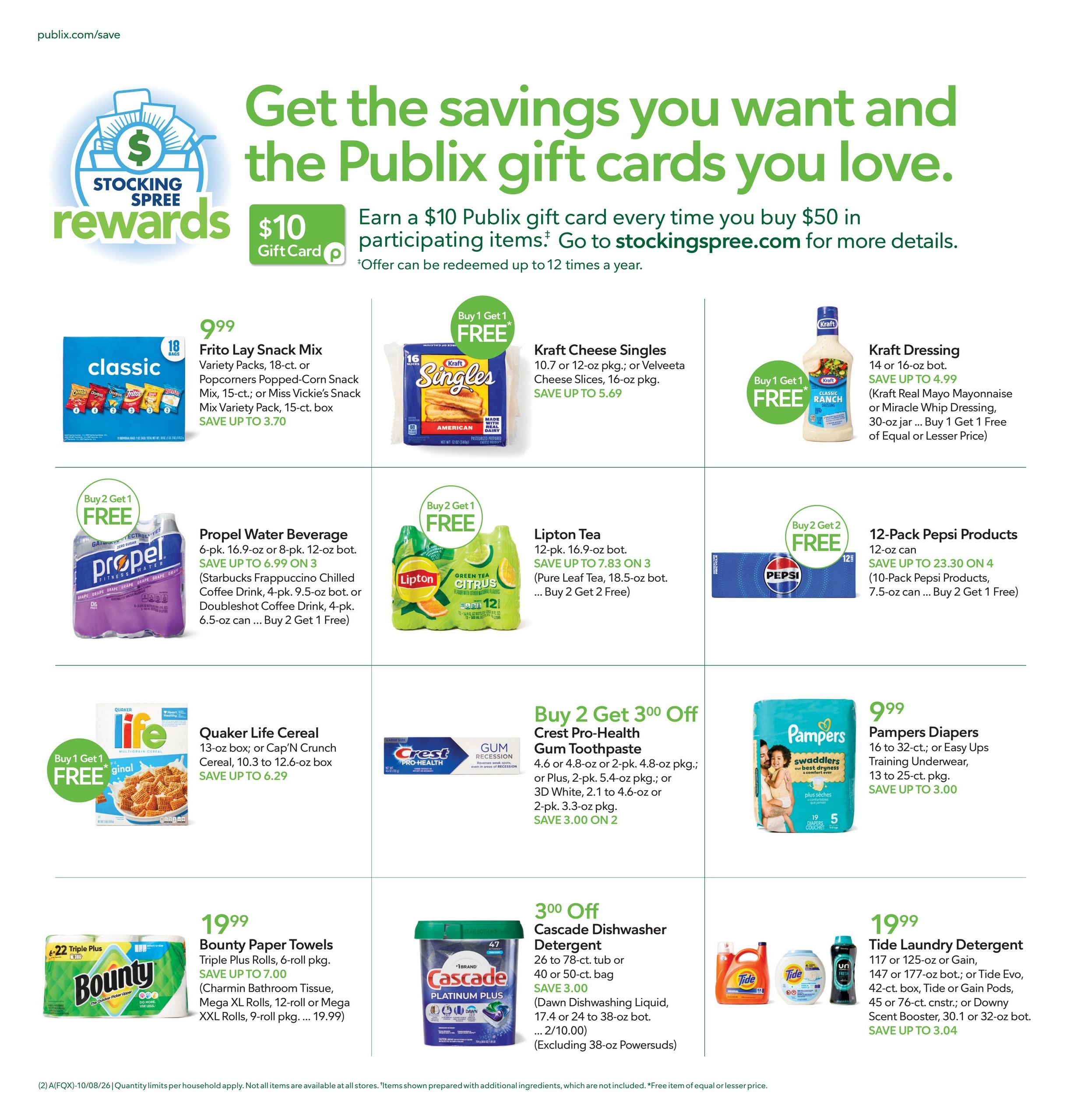 Publix (Cusseta Area, AL) Weekly Ad October 7 - 13, 2026